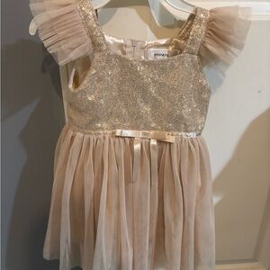 Popatu Glittery Gold Dress